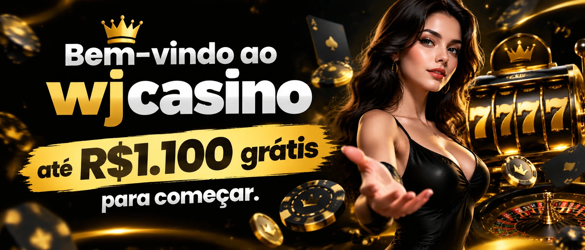 Tela do wjcasino com foco em cadastro e navegação de conta