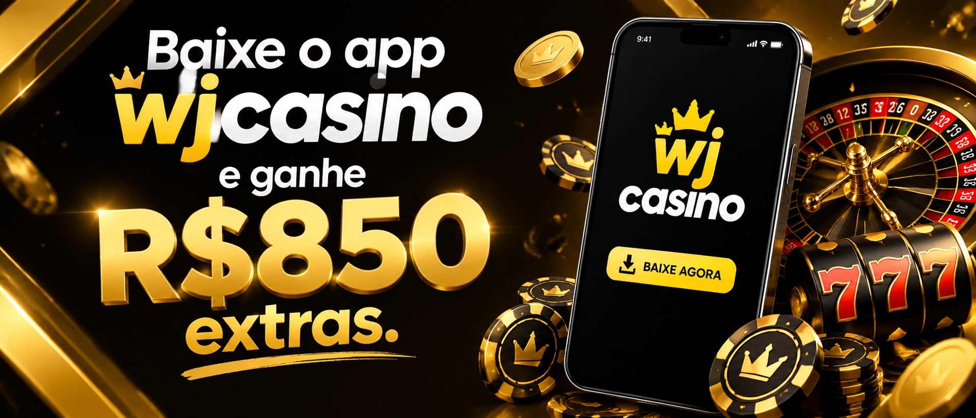 Tela de acesso móvel do wjcasino com foco em uso no celular