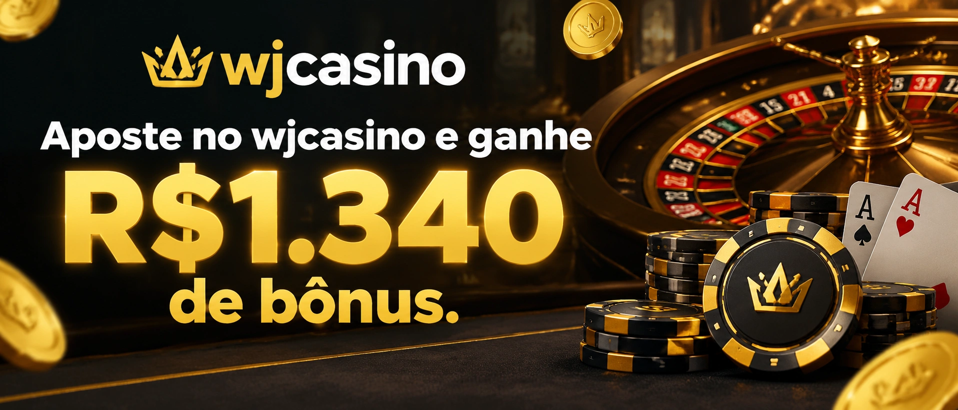 Painel de apostas esportivas do wjcasino com foco em mercados e odds